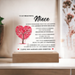 Acrylic Square Plaque - To My Beautiful Niece "You Are Simply Amazing"