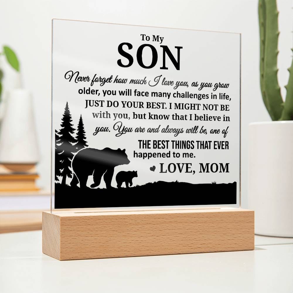 To My Son, Acrylic Plaque