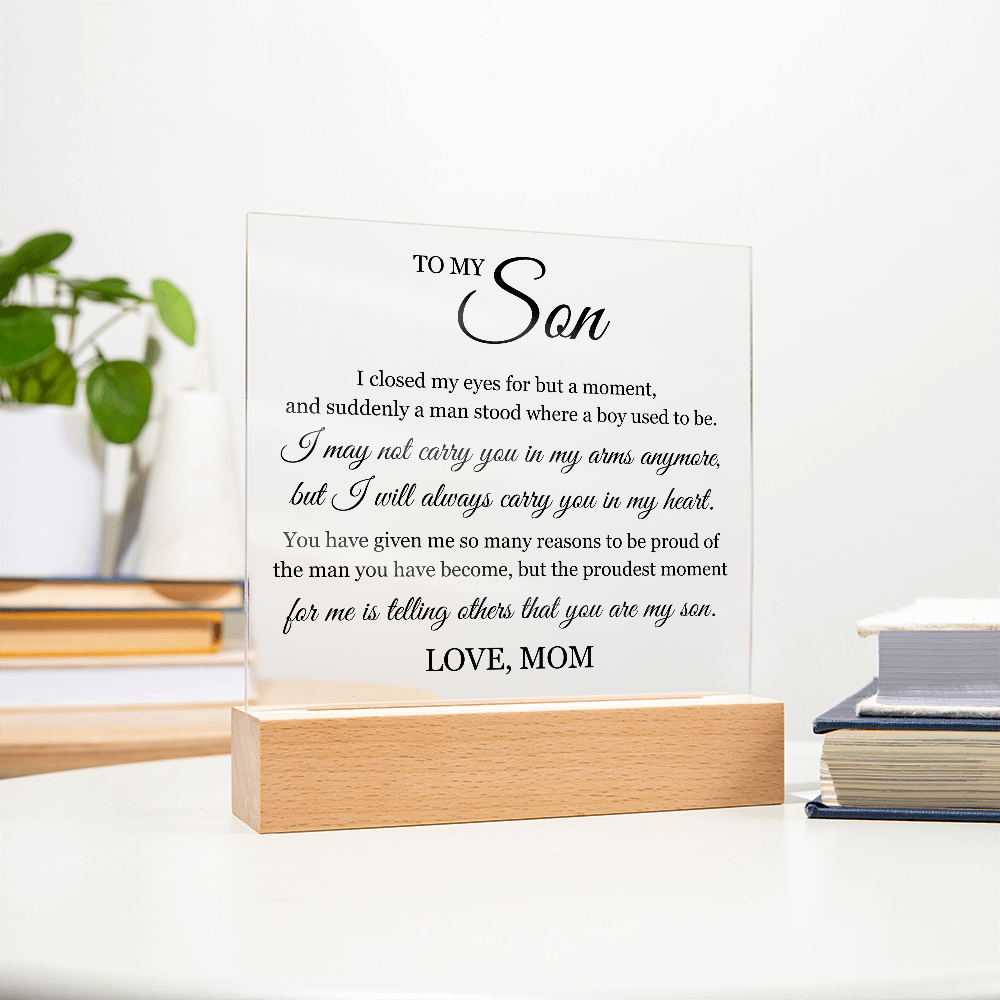 To My Son - "Always Carry You in My Heart"