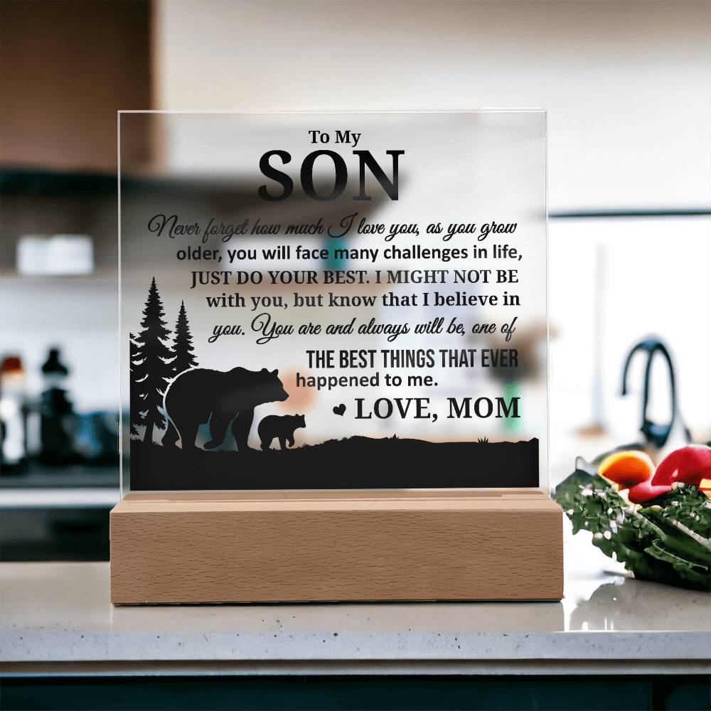 To My Son, Acrylic Plaque