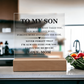 Square Acrylic Plaque - To My Son "I'm Always Here For You"
