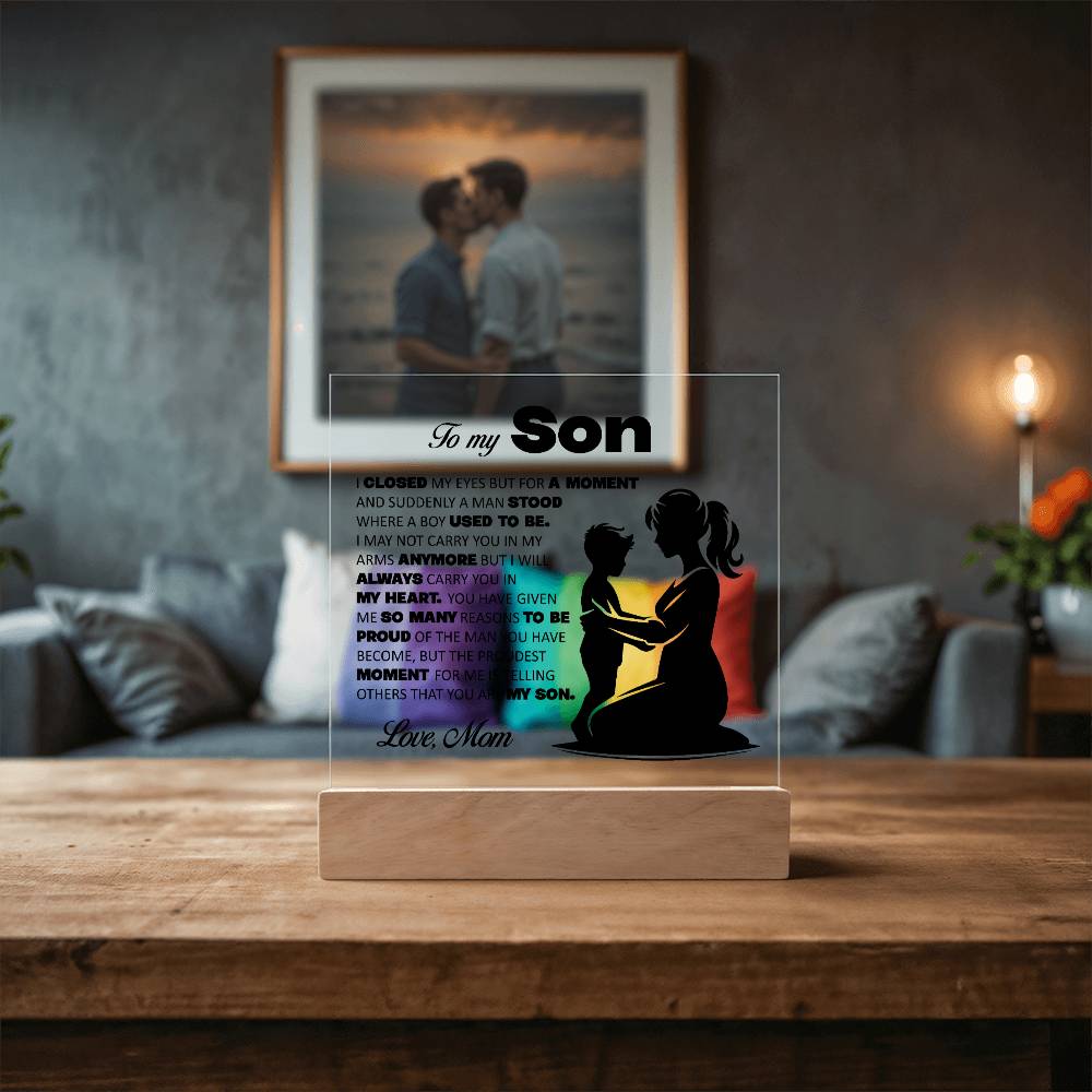 To My Son, Acrylic Plaque
