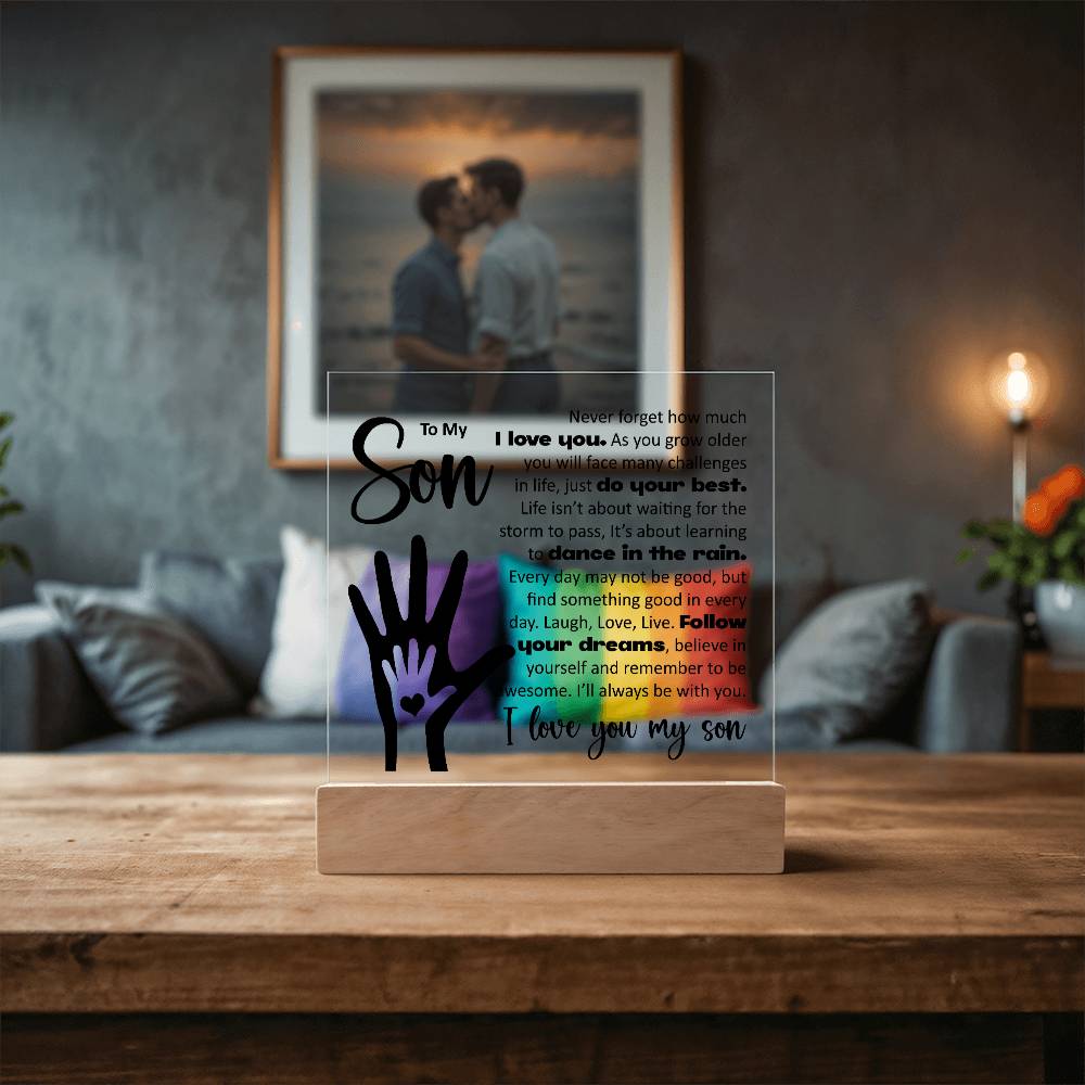 To My Son, Acrylic Plaque