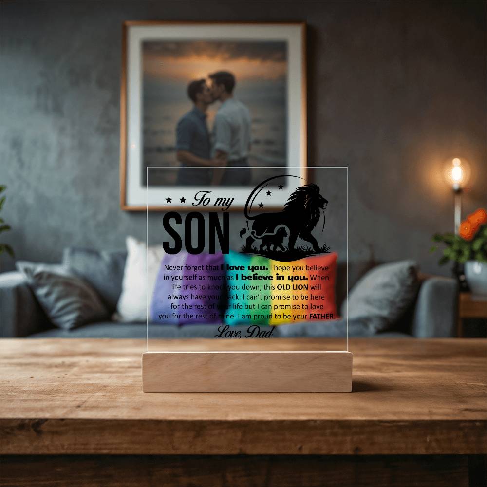 To My Son, Acrylic Plaque