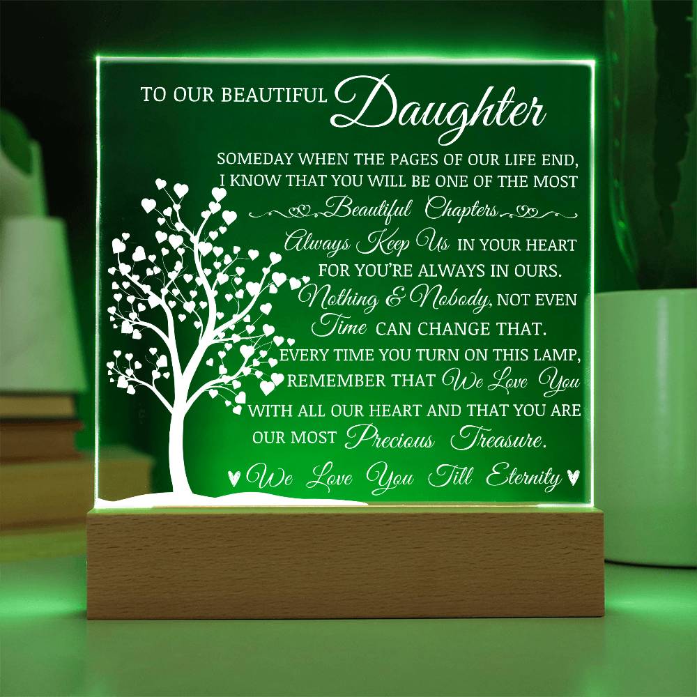 To Our Beautiful Daughter" Lamp of Love