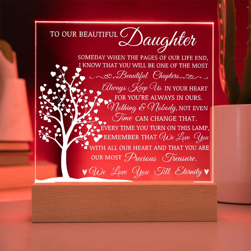 To Our Beautiful Daughter" Lamp of Love