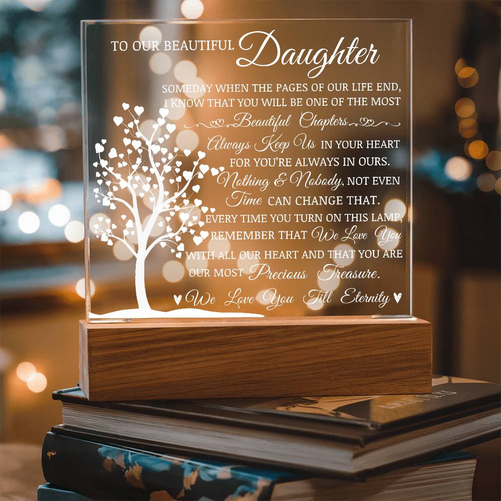 To Our Beautiful Daughter" Lamp of Love