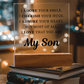Square Acrylic Plaque - To My Son "I Adore Your Smile"