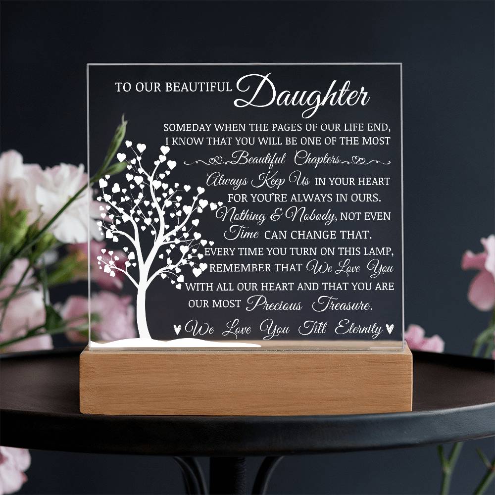 To Our Beautiful Daughter" Lamp of Love