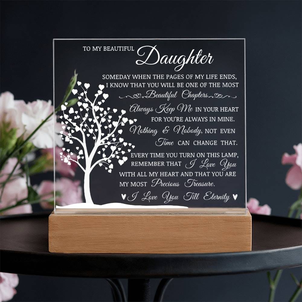 To My Beautiful Daughter - Acrylic Lamp