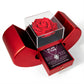 Love Knot Necklace w/ Red Heart Rose - We Are A Team