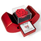 Love Knot Necklace with Red Heart Rose Box - "I'm Sorry"