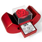 Love Knot Necklace with Red Heart Rose Box - "I'm Sorry I Hurt You"