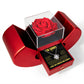 Love Knot Necklace with Red Heart Rose Box - I'm Sorry, I Love You Forever and Always