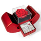 Love Knot Necklace w/ Red Heart Rose - To My  Wife "You'll Always Be The Love Of My Life"