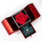 Love Knot Necklace w/ Red Heart Rose - To My Beautiful Wife "I Can't Live Without You"