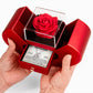 Love Knot Necklace w/ Red Heart Rose - To My  Bonus Daughter "Destiny Brought Us Together"