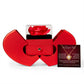 Love Knot Necklace w/ Red Heart Rose - To My Beautiful Wife "I'd Rather Stand Beside You"