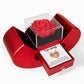 Love Knot Necklace with Red Heart Rose Box - "I'm Sorry"