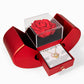 Love Knot Necklace with Red Heart Rose Box - "I am Sorry, I Can't Stop Thinking About You"