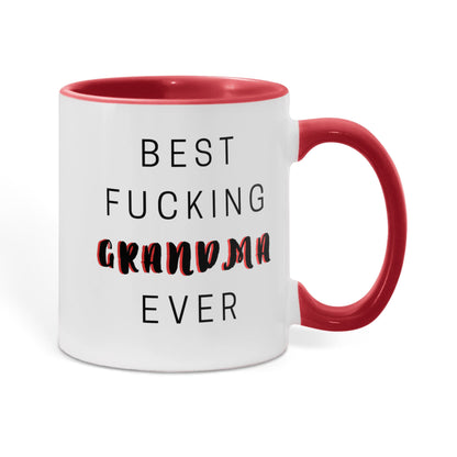 Color Accent 11oz Mugs -  Best Fucking Grandma Ever