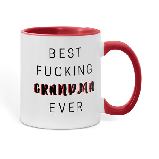 Color Accent 11oz Mugs -  Best Fucking Grandma Ever