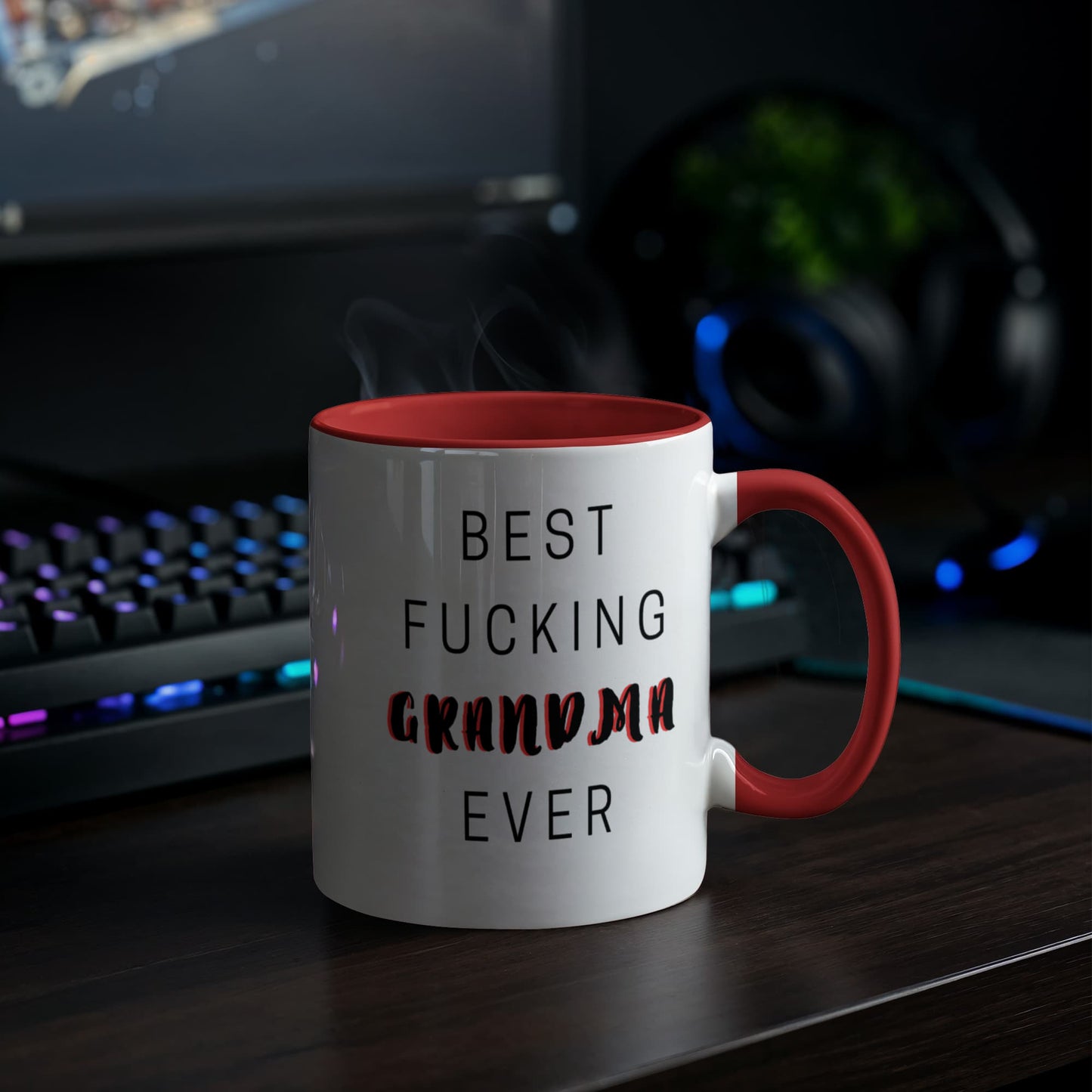 Color Accent 11oz Mugs -  Best Fucking Grandma Ever
