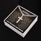 Cross Cuban Necklace - To My Soulmate "Always Remember That I Love You Forever"