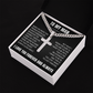 Cross Cuban Link Chain - To My Husband "You Are The One"
