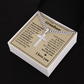 Cross Cuban Link Chain - To My Grandson "I'm Always Here For You"