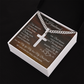 Cross Cuban Link Chain - To My Husband "Fate Brought Us Together"