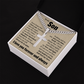 Cross Cuban Link Chain - To My Son "Always Keep Me In Your Heart"