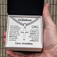 Cross Cuban Link Chain - To My Grandson "Never Forget That I Love You"