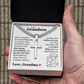 Cross Cuban Link Chain - To My Grandson "Always Remember How Much I Love You"