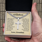 Cross Cuban Link Chain - To My Grandson "You Are Capable of Achieving Anything"