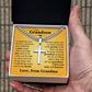Cross Cuban Link Chain - To My Grandson "I Will Always Carry You In My Heart"