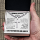 Cross Cuban Link Chain - Promise Necklace "You Are The One I Want To Be With"