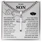 To My Son - Artisan Cross with Cuban Link Chain