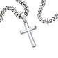 Cross Cuban Link Chain - To My Son "I Love You Forever and Always"