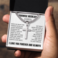Cross Cuban Link Chain - Promise Necklace "You Are The One I Want To Be With"