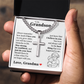 Cross Cuban Link Chain - To My Grandson "Always Remember How Much I Love You"