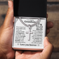 Cross Cuban Link Chain - To My Grandson "Never Forget How Much I Love You"