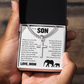 Cross Cuban Link Chain - To My Son "You Have Grown Into and Amazing Man"