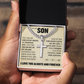 Cross Cuban Link Chain - To My Son "You Are My Greatest Pride"