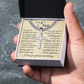 Cross Cuban Link Chain - To My Son "Just Do Your Best"