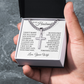 Cross Cuban Link Chain - To My Husband "I Cannot Live Without You"