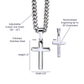 Cross Cuban Link Chain - To My Son "You Are Loved"