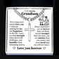 Cross Cuban Link Chain - To My Grandson "Never Forget How Much I Love You"