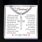 Cross Cuban Link Chain - To My Husband "I Have Found My Home"