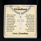 Cross Cuban Link Chain - To My Grandson "You Are Capable of Achieving Anything"